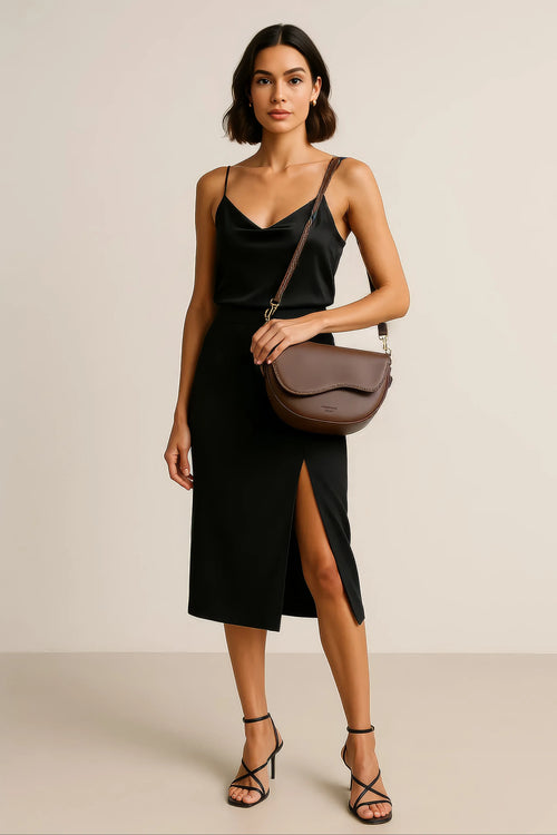 Chic Bruine Crossbody Tas